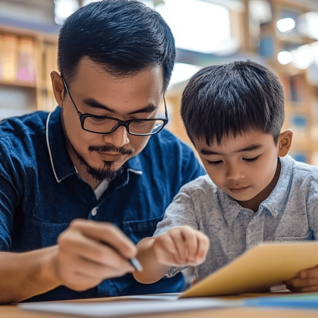 Parent and child having an open and meaningful conversation, practicing talk parenting for building strong family relationships.